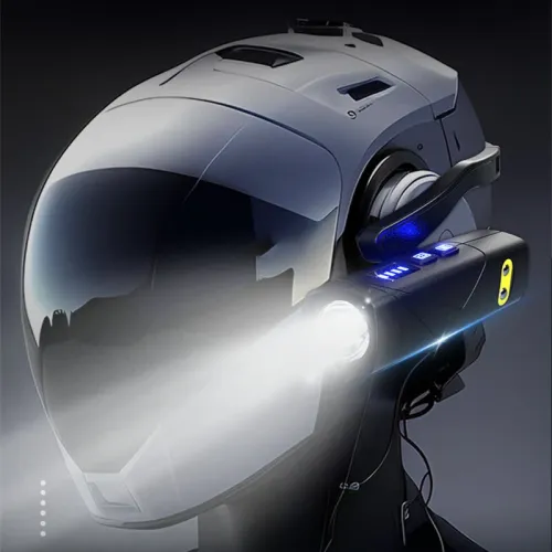 Bikight Dual Light Source Hangers Ears XPG LEHeadlamp Built-In Battery USB Rechargeable Power Induction Headlight Removable Mini Flashlight for Camping Cycling Outdoor Activities