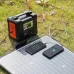 UDirect FlashFish 50W 18V Portable Solar Panel Foldable Solar Charger for Camping Power Generator SP50W