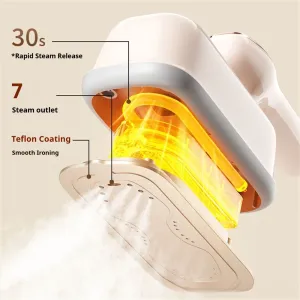 Tevorex 1200W Foldable mini Handheld Garment Steamer Iron Home Electric Powerful Steam Cleaner Portable Rotatable Mite Removal Flat Ironing Machine