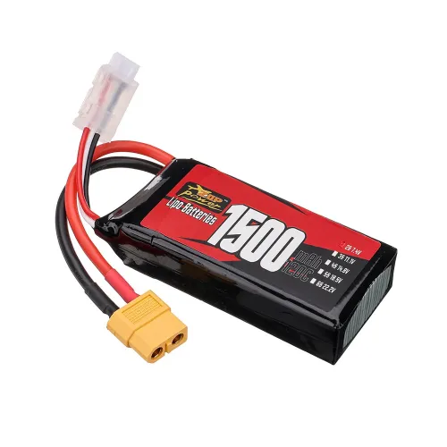 ZOP Power 2S 7.4V 1500mAh 120C 11.1Wh LiPo Battery XT60 Plug for RC Drone