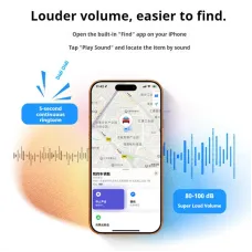 UGREEN CM919 SmartTag Smart Anti-lost Device Apple Find My Certified USB-C Charging 365 Days Battery Life bluetooth Tracker Item Finder Smart Tag