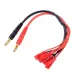 6 in 1 4mm Banana Bullet Plug JST/T-Plug Connector Parallel Adapter Charge Cable