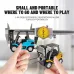 TRASPED HG4-244 RTR 1/64 2.4G Mini RC Car Alloy Forklift with Trailer Suppprt App Remote Control LED Light Sound Engineering Vehicle Desktop Toys Model Collection Gift For Boys