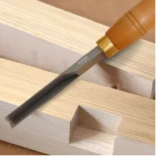 10 Inch Corner Chisel 40Cr Alloy Steel Blade Beech Wood Handle 90 Degree Square Mortise Tool for Precision Woodworking Cutting Clean Edges