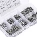 230pcs M3 304 Stainless Steel Allen Hex Drive Button Head Socket Cap Bolts Screws Nuts Assortment Kit Box Nuts Allen bolts Set