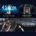 Cordless Smart Car Tire Inflator Dual Screen Display with LED Light Accurate Pressure Measurement Portable Multi-function Car Air Pump
