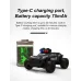 Turbo Racing C82 RTR 1/76 2.4G Mini RC Car Police Off-Road Truck LED Lights Full Proportional Vehicles Model Kids Children Toys