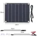 IPRee 12V 10W Waterproof Solar Panel Kit Efficient Power Supply for Cars and Motorcycles for Camping and Outdoor