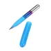 Drillpro 10pcs 0.1/0.2/0.3mm 25 Degree Engraving Bit Blue NANO Coated Carbide Flat Bottom PCB Engraving Bit CNC Router Tool