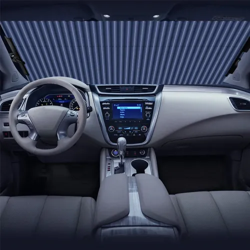 Universal Car Retractable Windshield Visor Car Sun Shades Cover Shutter Blinds Front Window SUV Protector