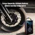 Portable Cordless Electric Air Compressor Pump with LED Emergency Light USB Rechargeable Fits for Car Tires Bicycles and Sports Balls