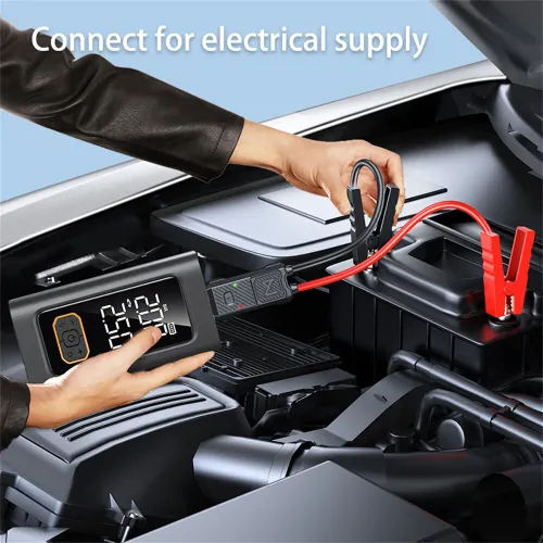 Portable 8000A Car Jump Starter with Air Compressor 88W 150PSI Digital Tire Inflator Type-C Power Bank for Auto Truck