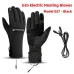 USB Motorcycle Riding Heated Gloves for Winter Outdoor Sports Skiing Warm Gloves Waterproof and Non-slip