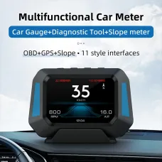 GEYIREN P21 HUD Head Up Display OBD 3.5inch Car Overspeed Warning Inclinometer Auto Electronic Voltage Alarm