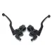 Pair Black Aluminum Motorcycle Brake & Clutch Lever For Honda CG 125 Cable Front Brake