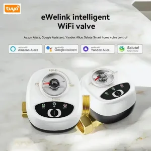 Tuya WiFi Smart Water Valve APP Remote Control DN15/20/25 Timing & Voice Control Work With Alexa Google Home
