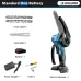 Drillpro 6 Inch Mini Cordless Chainsaw with Safety Lock High-Capacity Battery Ultra-Light Weight Easy-Use Garden Pruning Cutting Tool Woodworking Handheld Outdoor Equipment