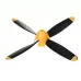 VolantexRC Mini Mustang P-51D RC Airplane Fixed Wing Spare Part 4-Blade Propeller Full Set