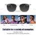 Senbono GS03 Smart Glasses Bluetooth 5.4 Polarized UV400 Anti-Blue Light Touch Control Lightweight 27g Hands-Free Calling Music Playback Smart Audio Sunglasses