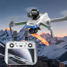 AE3 PRO MAX GPS 3KM Digital FPV with 4K HD Camera 3-Axis EIS Mechanical Gimbal Obstacle Avoidance 7inch Touchable LCD Screen Controller Brushless Foldable RC Drone Quadcopter RTF