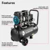 Andeman 1500H-30 air compressor, oil-free, quiet, low-frequency 230V, 50HZ, 24L, 150W, custom model, high efficiency and low noise