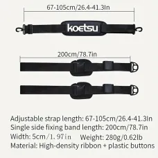 Adjustable Paddle Board Shoulder Strap Comfortable Multiple Uses Quick Release Buckles Adjustable Length Surfboard Carrying Bel