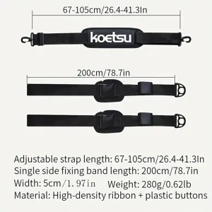 Adjustable Paddle Board Shoulder Strap Comfortable Multiple Uses Quick Release Buckles Adjustable Length Surfboard Carrying Bel