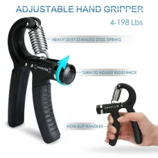 5 Pcs Hand Grip Strengthener Set Adjustable Hand Gripper Finger Rehabilitation Training Resistance Stress Relief Ball Fitness Exercise Tools