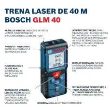 GLM40 Laser Rangefinder 40 Meters High Precision 40M Laser Rangefinder Portable Laser Measuring Tape Measuring Ruler