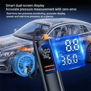 SUITU ST-5542C Portable Smart Inflator Pump Digital LCD Screen Wireless and Plug-in Dual-use for Cars Motorcycles Bicycles Basketballs Inflate