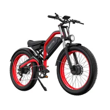 EDIRECT DUOTTN26 Electric Bike 48V 20Ah Battery 750W*2 Dual Motors Recommended Top Speed 25KM/H 26*4.0inch Fat Tires 80-100KM Max Mileage 150KG Max Load Electric Bicycle