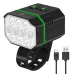 1500Lm Super Bright Bike Headlights IP67 Waterproof Various Lighting Modes Type-Fast Charge Aluminum Alloy Bicycle Front Light Flashlight