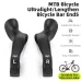 WESBIKING Adjustable Fluorescent Bicycle Extended Handlebar Lightweight Mountain Bike Bar Ends Deputy Handle