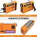 HanRongDa HRD-900 Emergency Radio AM FM SW Solar Hand Crank NOAA Weather Alert 2000mAh Power Bank Flashlight SOS Alarm Portable Survival Gear for Outdoor Camping Emergency Preparedness