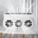 Solar Car Ventilation Fan Cool Circulate Air Reduce Heat Car Window Vent Fan Quiet Solar Exhaust Fan Air Circulation Fan Solar Charging Cooling Fan
