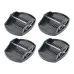 4pcs Outdoor Corner Steady Pads Metal Pin Caravan Jack Pad Feet RV Accessories