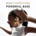 Picun T61 Bone Conduction Earbuds Wireless bluetooth Earphone Deep Bass AAC Audio Dual-Mic AI Noise Cancelling 80H Battery Life IPX8 Waterproof Earhooks Sports Headphones