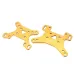 2PCS Wltoys 124017 124019 1/12 RC Car Spare Metal Front Rear Shock Absorber Plate Board 1833 Vehicles Model Parts