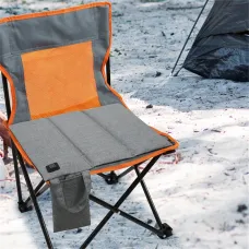 Portable Folding Elextric Heated Seat Cushion USB Charging Camping Travel Electric Heating Mat Winter Outdoor Fishing Warm Chair Pad