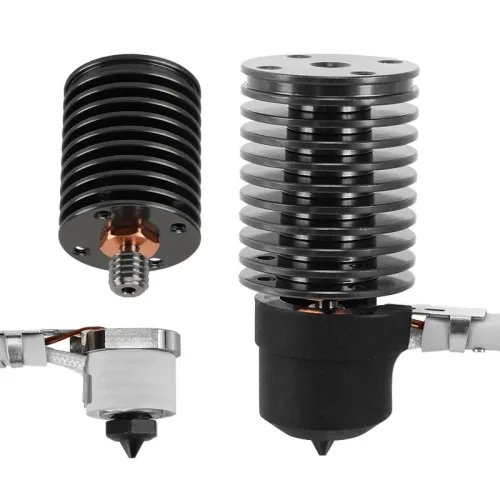 KINGROON V6 Voron Ceramic Kit Bimetallic Throat Pipe Three-Hole Hardened Steel Nozzle 320C High Temperature 24V 3D Printer Parts