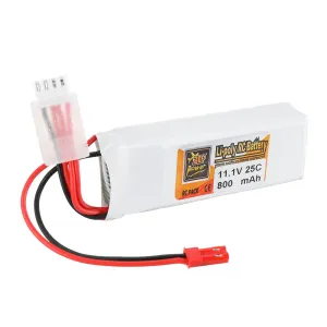 ZOP Power 11.1V 800mAh 25C 3S Lipo Battery JST Plug