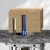 1/4inch/ 6.35mm 8mm Shank 2-Flute Tungsten Carbide Straight Router Bit with Nano Blue Coating for CNC Router MDF Woodworking