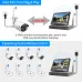 Hiseeu 4HB615 5MP 8CH NVR Security Cameras System Kit Waterproof Wireless Outdoor CCTV Camera Surveillance System Set with 10.1 inch Monitor