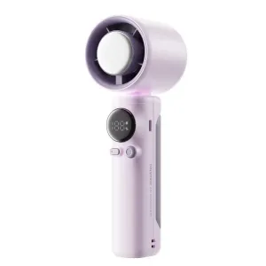 Tevorex Handheld High-speed Small Fan 100-speed Adjustable Wind Turbo Digital Display Ice Cooling Usb Rechargeable Electric Fan