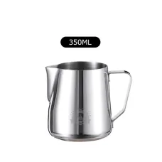 HiBREW 350ml Stainless Steel Frothing Coffee Pitcher Pull Flower Cup Cappuccino Milk Pot Espresso Latte Art Milk Frother Frothing Jug