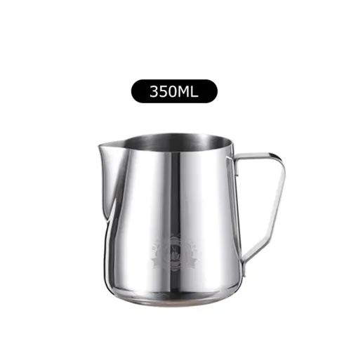 HiBREW 350ml Stainless Steel Frothing Coffee Pitcher Pull Flower Cup Cappuccino Milk Pot Espresso Latte Art Milk Frother Frothing Jug