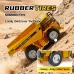 TRASPED HG4-431 RTR 1/64 2.4G Mini RC Car Alloy Dump Truck Support App Remote Controlled LED Light Sound Engineering Vehicle Two Speed Desktop Toys Model Collection Gift For Boys