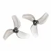 6 Pairs GEMFAN 1219S 1219 31mm 1.2Inch 3-Blade Propeller PC 0.8mm / 1mm Hole for 0703-1103 / Coreless Motor