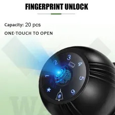 WAFU WF-Q8 Smart Door Lock Aluminum Alloy WiFi Fingerprint Password Card Key App Remote Control High Capacity Storage Sliding Door Electronic Lock
