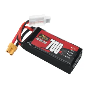 ZOP Power 3S 11.1V 700mAh 75C 7.77Wh LiPo Battery XT30 Plug for RC Helicopter Aiplane FPV Racing Drone
